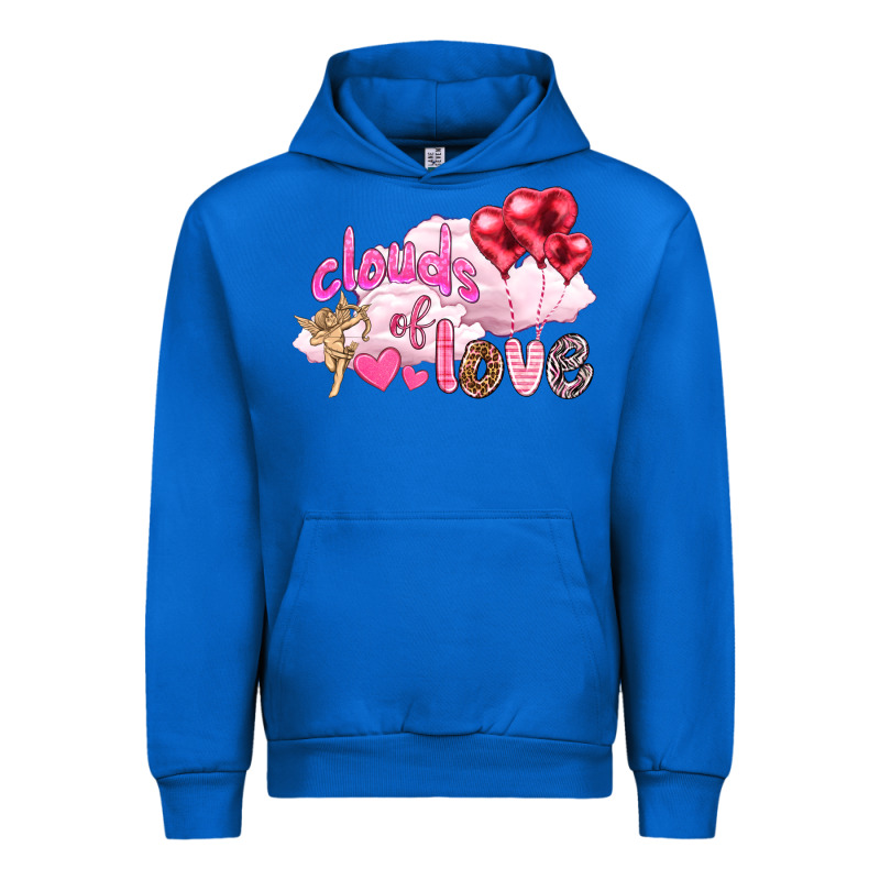 Clouds Of Love With Balloons Valentine's Day Urban Hoodie by HowdyJamesFarm | Teevron