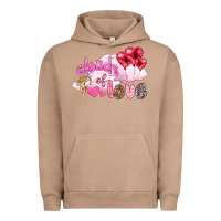 Pigment Burro Clouds of love with balloons Valentine's Day Urban Hoodie - HowdyJamesFarm