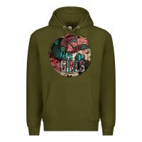 Army Green let's go girls Premium Hoodie - Jasminsmagicworld
