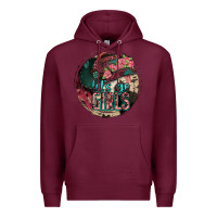 Burgundy let's go girls Premium Hoodie - Jasminsmagicworld