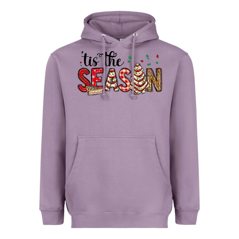 Tis The Season Christmas Debbie Cake Heavyweight Hoodie by MaliasSmallBusiness | Teevron