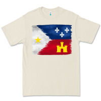 Bone louisiana flag background Premium Tee - BarkalooDesign