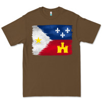 Cacao louisiana flag background Premium Tee - BarkalooDesign
