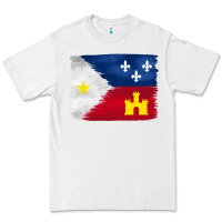 White louisiana flag background Premium Tee - BarkalooDesign