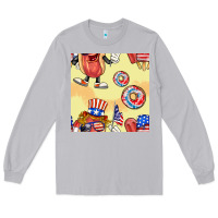 Moon Dust patriotic hotdog ice cream donat Long Sleeve Tee - BundleAndBundleShop