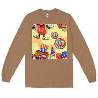 Toasted Coconut patriotic hotdog ice cream donat Long Sleeve Tee - BundleAndBundleShop