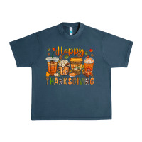 Midnight Navy western happy thanksgiving bbs Urban Heavy Tee - BundleAndBundleShop