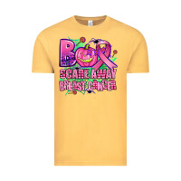Vintage Mustard halloween boo with cancer ribbon breast cancer sca Vintage Tee - AdoDesignShop