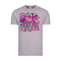 Vintage Zinc halloween boo with cancer ribbon breast cancer sca Vintage Tee - AdoDesignShop