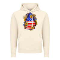 Vintage Artic American flag arrowhead Vintage Hoodie - Neo Western