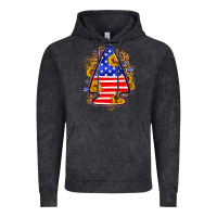 Vintage Black American flag arrowhead Vintage Hoodie - Neo Western