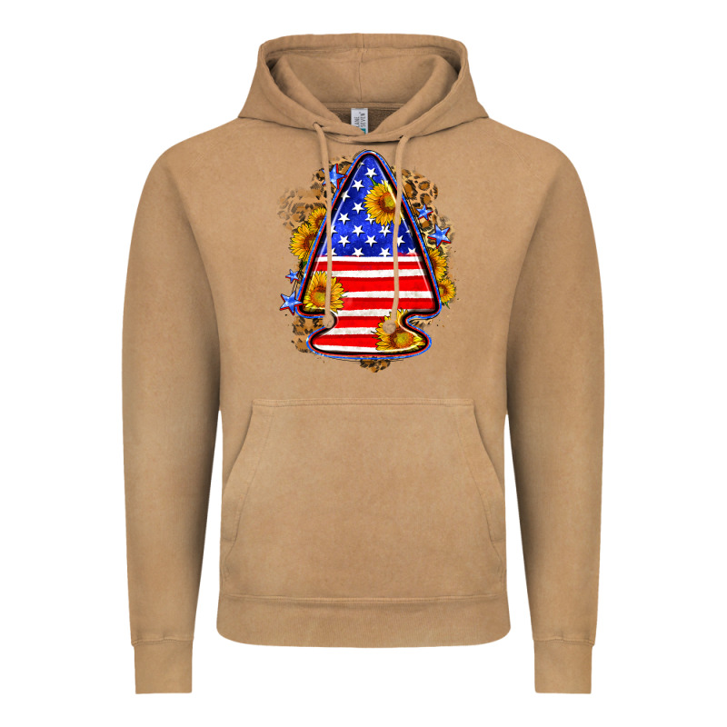 American Flag Arrowhead Vintage Hoodie by Neo Western | Teevron