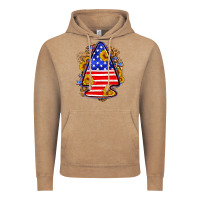 Vintage Coffee American flag arrowhead Vintage Hoodie - Neo Western
