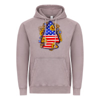 Vintage Zinc American flag arrowhead Vintage Hoodie - Neo Western