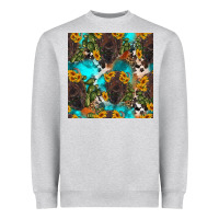 Heather Grey western bison and sunflowers seamless pattern Heavyweight Sweatshirt - HRA Design Shop
