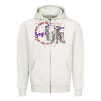 Oatmeal Heather not enough sage for this sht Zipper Hoodie - MaliasSmallBusiness