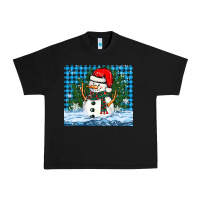 Black snowy christmas snowman Urban Heavy Tee - BarkalooDesign
