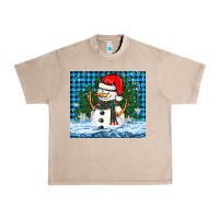 French Oak snowy christmas snowman Urban Heavy Tee - BarkalooDesign