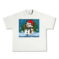 Pistachio snowy christmas snowman Urban Heavy Tee - BarkalooDesign