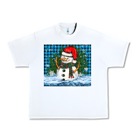 White snowy christmas snowman Urban Heavy Tee - BarkalooDesign