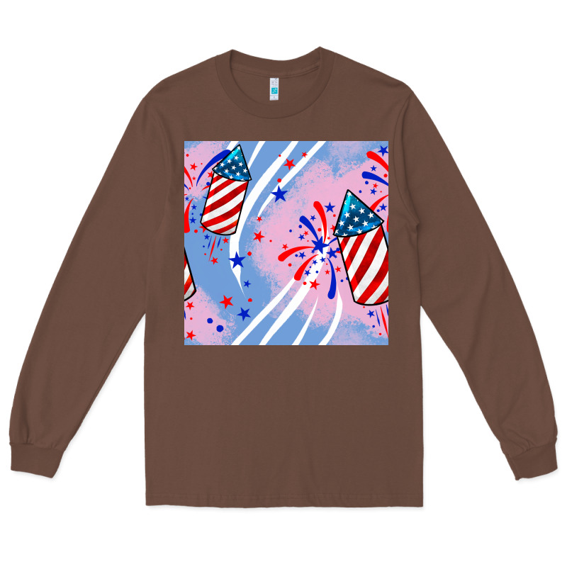 Patriotic Fireworks Long Sleeve Tee by BundleAndBundleShop | Teevron