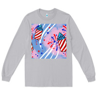 Moon Dust patriotic fireworks Long Sleeve Tee - BundleAndBundleShop