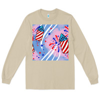 Mushroom patriotic fireworks Long Sleeve Tee - BundleAndBundleShop