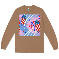 Toasted Coconut patriotic fireworks Long Sleeve Tee - BundleAndBundleShop