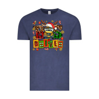 Vintage Denim bus driver chrıstmas Vintage Tee - AdoDesignShop