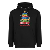 Black crayons tree christmas Heavyweight Hoodie - MaliasSmallBusiness