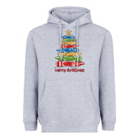 Heather Grey crayons tree christmas Heavyweight Hoodie - MaliasSmallBusiness