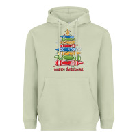 Matcha crayons tree christmas Heavyweight Hoodie - MaliasSmallBusiness