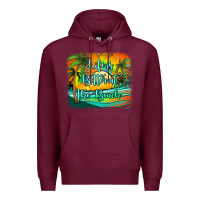 Burgundy life is better at the beach Premium Hoodie - Jasminsmagicworld