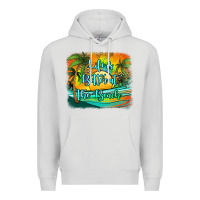 Dove Grey life is better at the beach Premium Hoodie - Jasminsmagicworld
