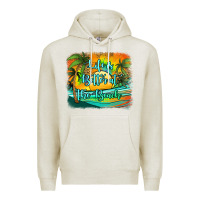 Oatmeal Heather life is better at the beach Premium Hoodie - Jasminsmagicworld