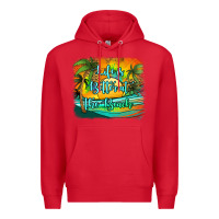 Red life is better at the beach Premium Hoodie - Jasminsmagicworld