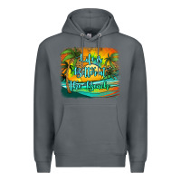 Rock life is better at the beach Premium Hoodie - Jasminsmagicworld