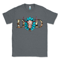 Charcoal Heather western dad with gemstone and skull Classic Tee - RanaPortraitStore