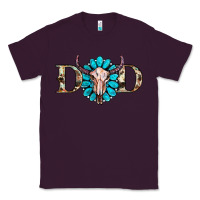 Plum western dad with gemstone and skull Classic Tee - RanaPortraitStore