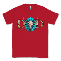 Red western dad with gemstone and skull Classic Tee - RanaPortraitStore