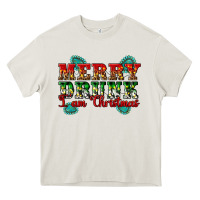 Cream Merry Drink I Am Christmas Heavy Core Tee - Artiststas