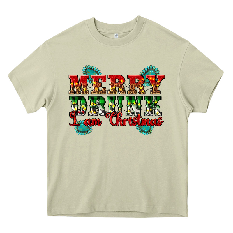 Merry Drink I Am Christmas Heavy Core Tee by Artiststas | Teevron