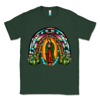 Sports Green our lady of guadalupe rainbow Classic Tee - JahusDesignShop