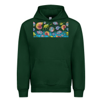 Forest Green sea shells Urban Hoodie - TumblerDesignByShophia