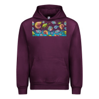 Mauve Wine sea shells Urban Hoodie - TumblerDesignByShophia