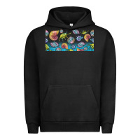 Pigment Black sea shells Urban Hoodie - TumblerDesignByShophia