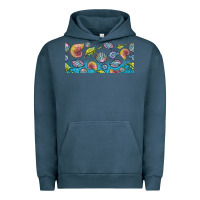 Pigment Midnight Navy sea shells Urban Hoodie - TumblerDesignByShophia