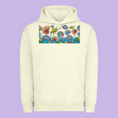 Sea Shells Urban Hoodie Designed By Tumblerdesignbyshophia