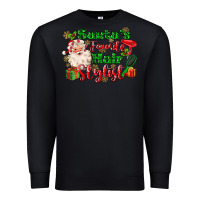 Black santas favorite hair stylist Premium Sweatshirt - MaliasSmallBusiness