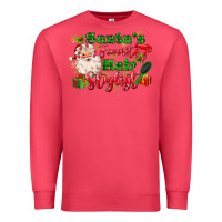 Cardinal santas favorite hair stylist Premium Sweatshirt - MaliasSmallBusiness